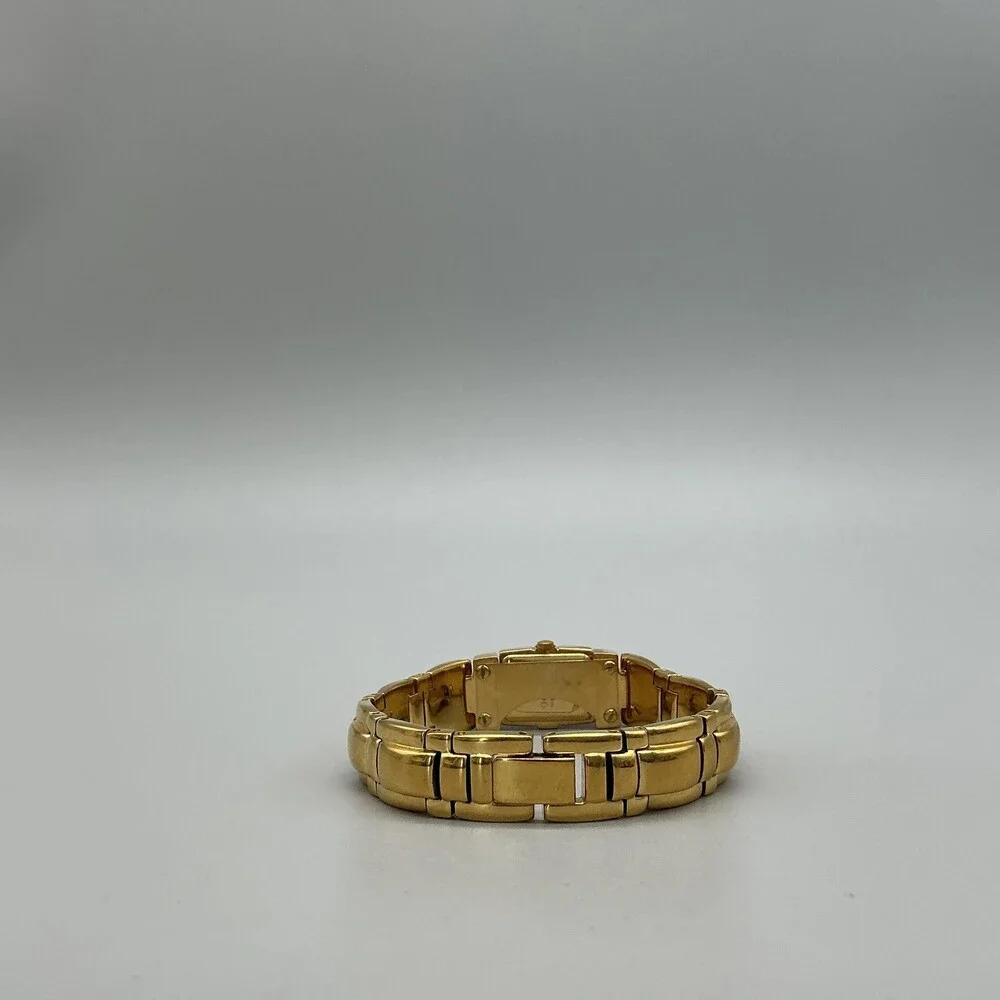 Vintage Citizen Women Watch 14mm Black Dial Gold Tone Hidden Dial New Battery 7